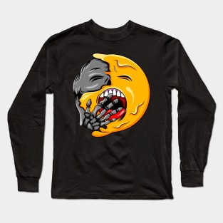 Tired Zombie Emoji Long Sleeve T-Shirt